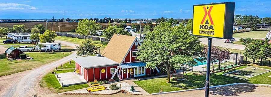 High-Visibility Interstate KOA Featuring 50-Amp Service